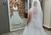 Fairytale White Wedding Dress & Veil
