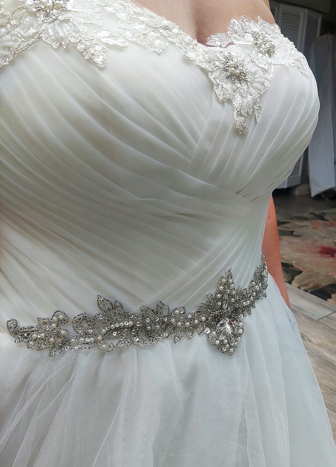 Fairytale White Wedding Dress & Veil