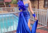 Elegant royal blue dress