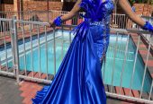 Elegant royal blue dress