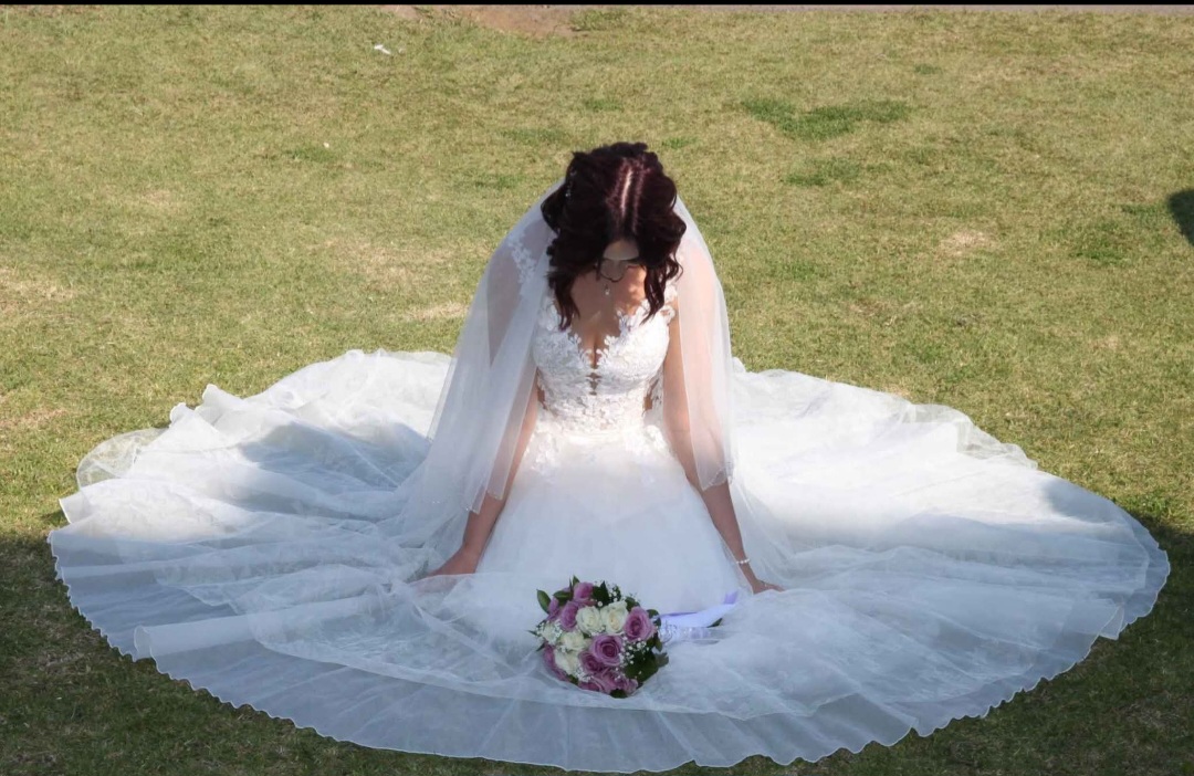 Wedding Dress and Veil