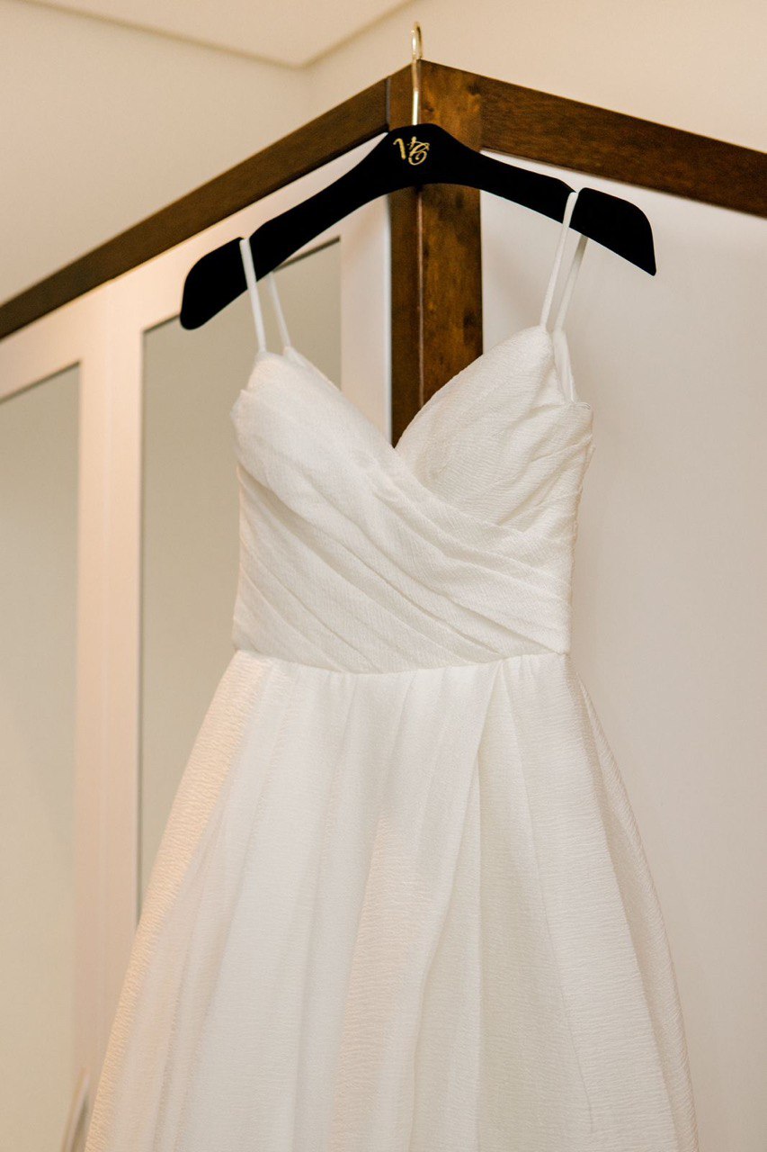 delicate wedding dress
