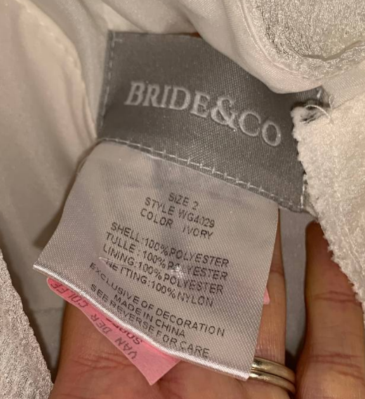 delicate wedding dress