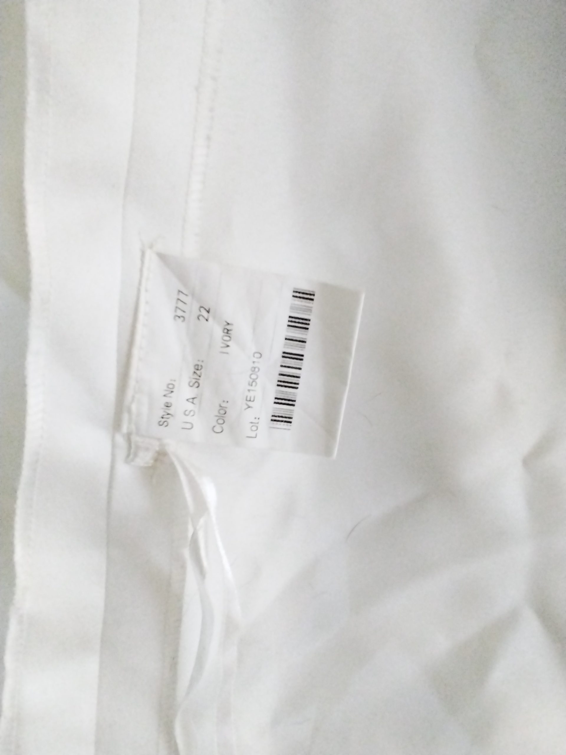 Elegant white wedding dress