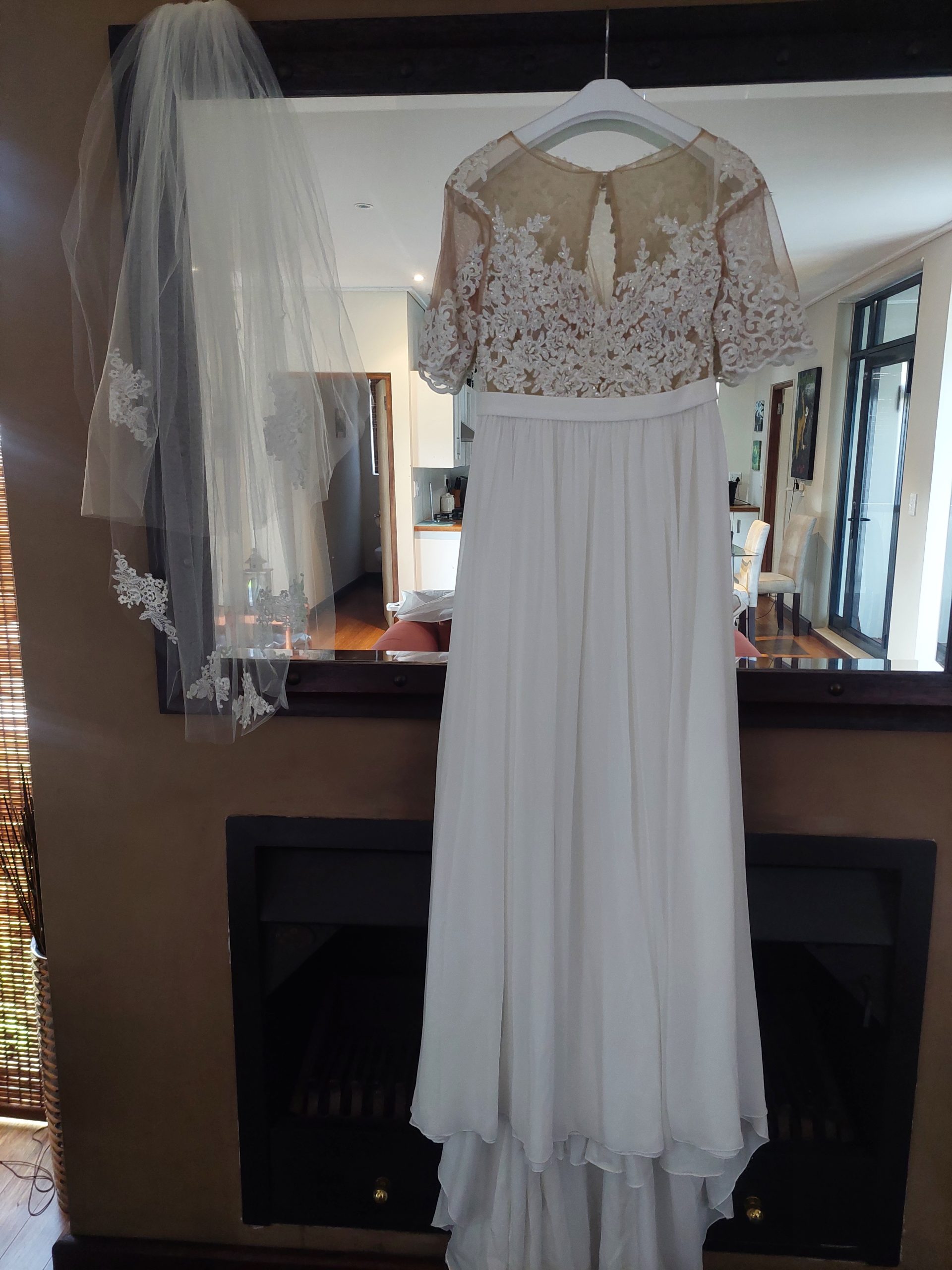 Soft White Lace Wedding Dress