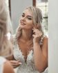 Lace white mermaid style wedding dress