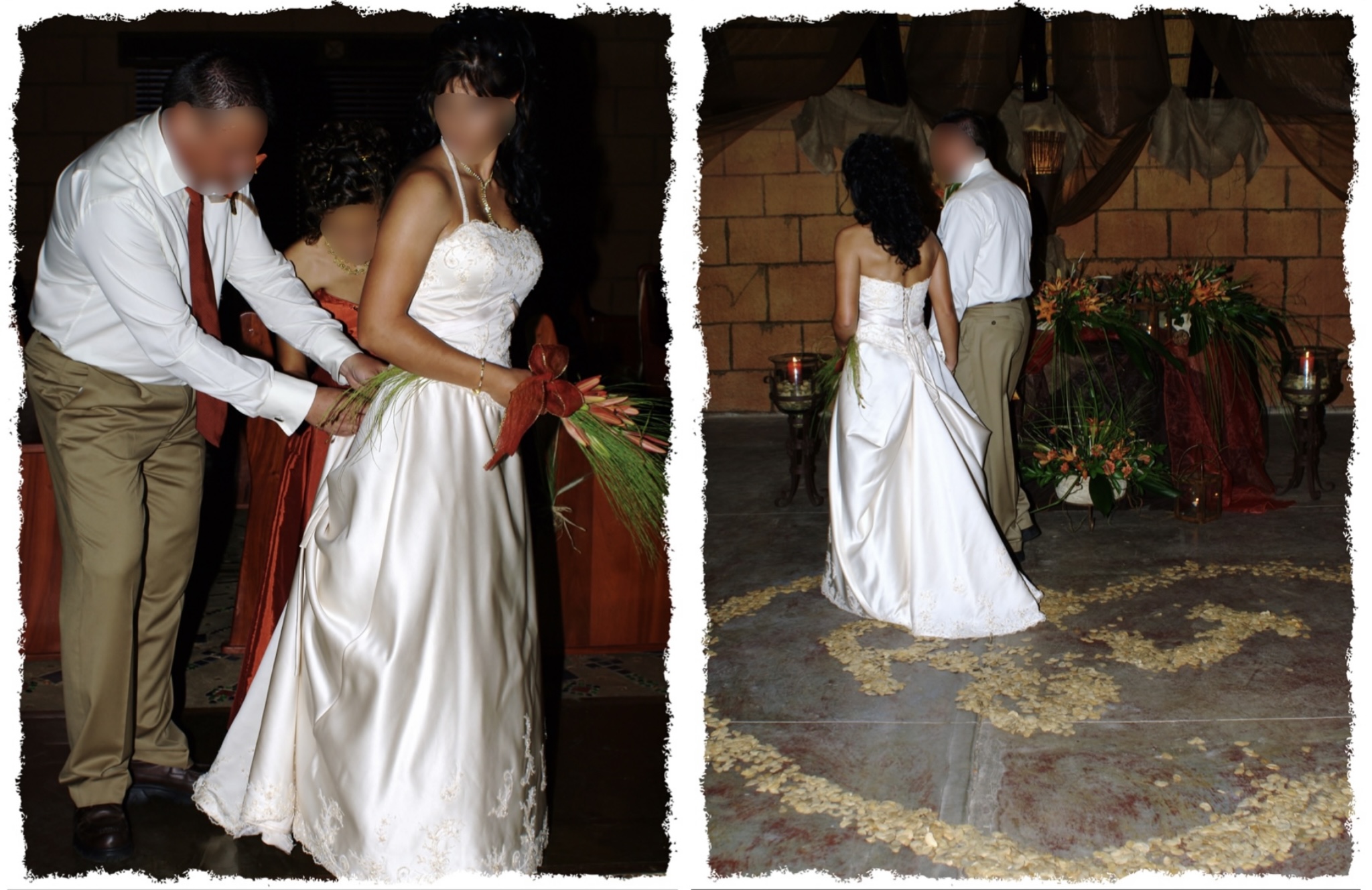 Elegant Champagne Wedding Dress