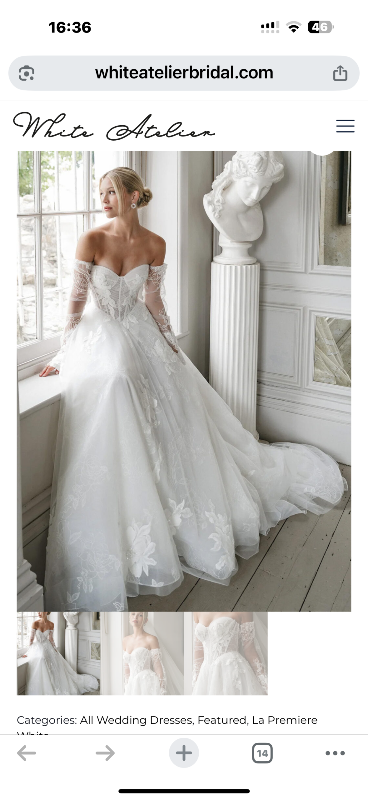 Designer wedding dress