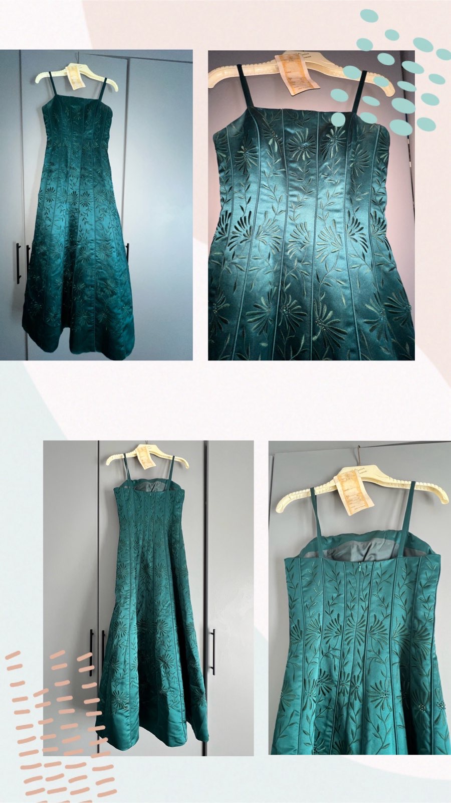 Elegant Emerald Green Matric Farewell Dress