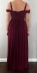 Wine-Red Formal Dress – Custom Made