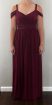 Wine-Red Formal Dress – Custom Made