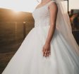 Beautiful white wedding dress