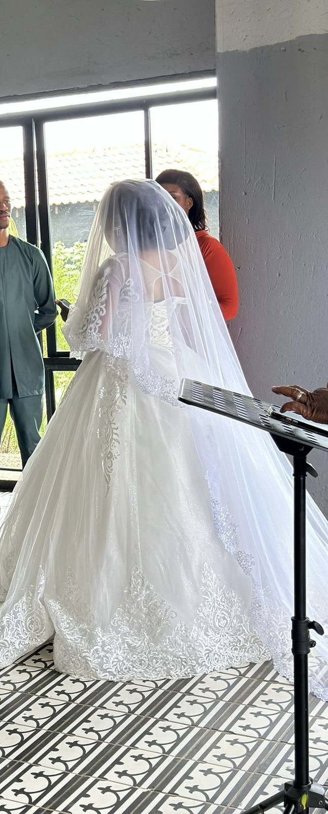 Sophisticated, Regal White Wedding Dress